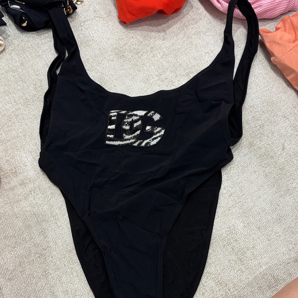Dolce and gabbana one piece bathing suit.